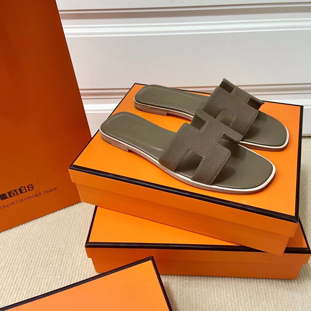 에르메스 올수공 오란 슬리퍼 샌들 앱송 42